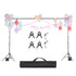 Backdrop Stand, 298 x 300 cm Adjustable Photo Backdrop Stand Kit, Portable Background Backdrop Stand with 4 Crossbars, Heavy Duty Projector Screen Stand, for Wedding, Photo Video Studio & Party