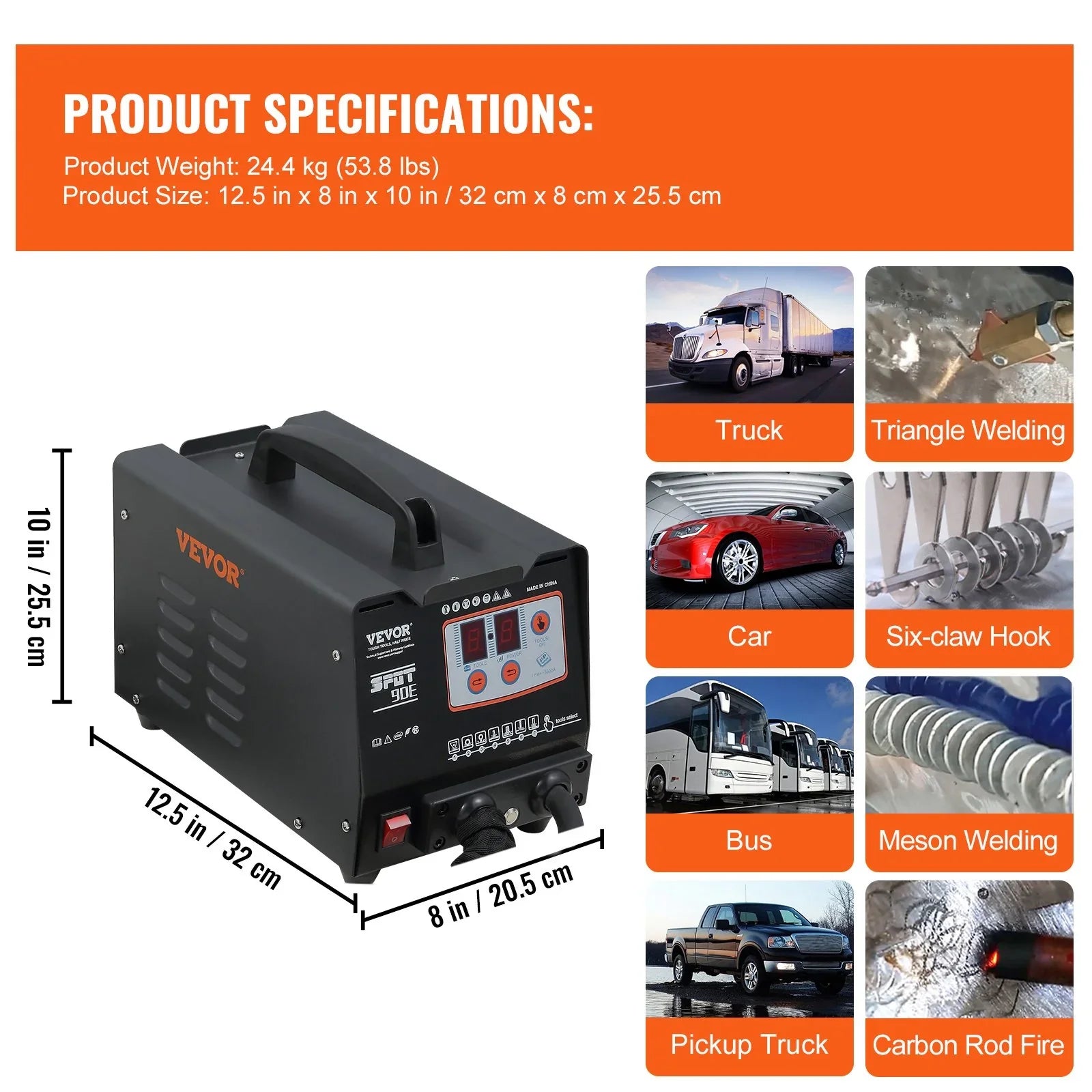 Stud Welder Dent Repair Kit, Spot Welding Machine with Slide Hammer Dent Puller, Professional Dent Removal Kit for Auto Body Dent Repair