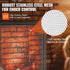 Fireplace Screen with Door Iron Mesh Spark Guard 990x780mm Fire Fence