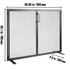 Fireplace Screen with Door Iron Mesh Spark Guard 990x780mm Fire Fence