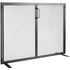 Fireplace Screen with Door Iron Mesh Spark Guard 990x780mm Fire Fence