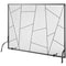 906mm Fireplace Screen Iron Mesh Spark Guard Freestanding Fire Fence