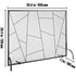 906mm Fireplace Screen Iron Mesh Spark Guard Freestanding Fire Fence