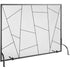 906mm Fireplace Screen Iron Mesh Spark Guard Freestanding Fire Fence