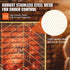 980x758MM Fireplace Screen 1-Panel Iron Mesh Spark Guard Modern Gold