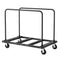 Drywall Cart Dolly, 816 kg Load Capacity, Steel Panel Truck Cart with 12.5 mm Swivel Casters, Lumber Drywall Dolly with Tie-Down Strap & 2 Side Handrails for Factory, Warehouse, Garage, Black