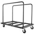 Drywall Cart Dolly, 816 kg Load Capacity, Steel Panel Truck Cart with 12.5 mm Swivel Casters, Lumber Drywall Dolly with Tie-Down Strap & 2 Side Handrails for Factory, Warehouse, Garage, Black