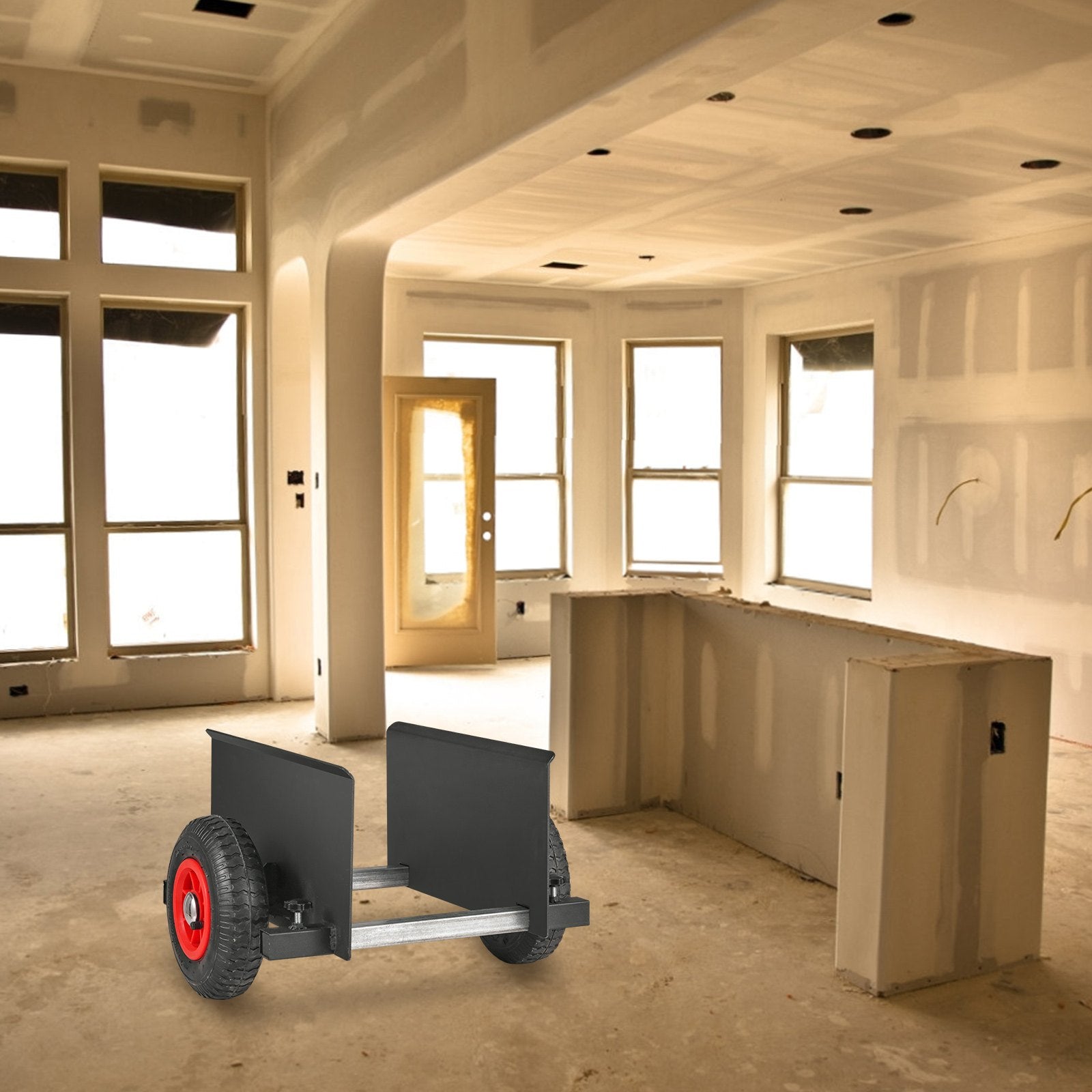 Panel Dolly, 600LBS Capacity Slab Dolly, Heavy-duty Drywall Mover with 8