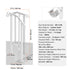 Handrails for Outdoor Steps, 1-2 Step Stair Hand Rail Kit, Transitional Carbon Steel Railings with Installation Kit, Stair Rails for Seniors, Concrete Steps & Porch & Deck, White Retro Arch