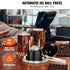 Ice Ball Press 60mm Aluminum Ice Sphere Maker Kit with Tong Drip Tray Black