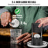 Ice Ball Press 60mm Aluminum Ice Sphere Maker Kit with Tong Drip Tray Black