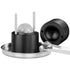 Ice Ball Press, 6cm Ice Ball Maker, Aircraft Al Alloy Ice Ball Press Kit for 60mm Ice Sphere, Ice Press with Tong and Drip Tray, for Whiskey, Cocktail, Bourbon, Scot on Party & Holiday, Black