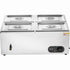 VEVOR Commercial Electric Food Warmer Countertop Buffet 4*12 Qt Pan Bain Marie