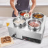 Commercial Soup Warmer Soup Station with 4*7.4Qt Pot Soup Kettle Warmer