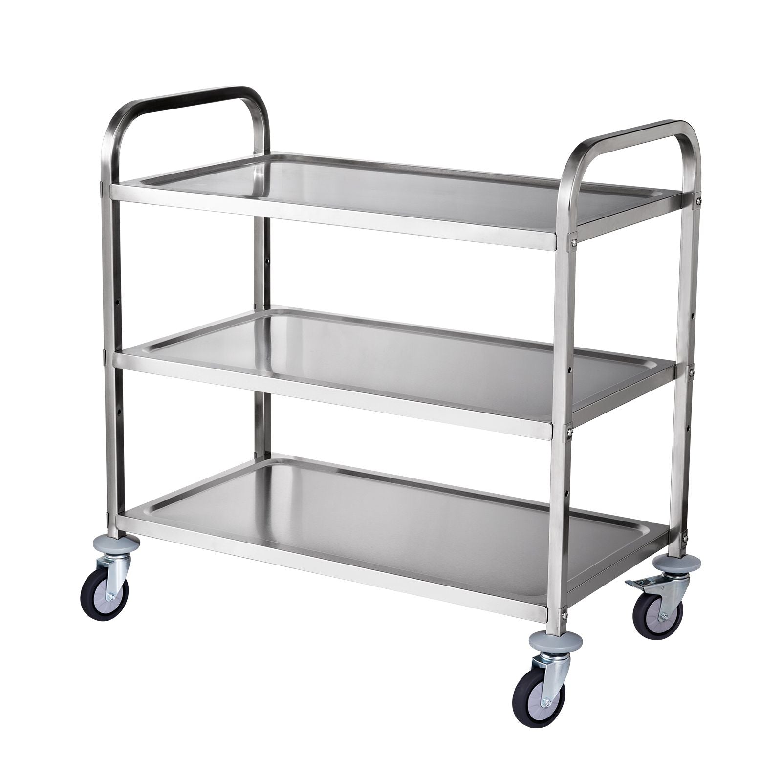 3-Tier Utility Cart Rolling Cart on Wheels 37.5