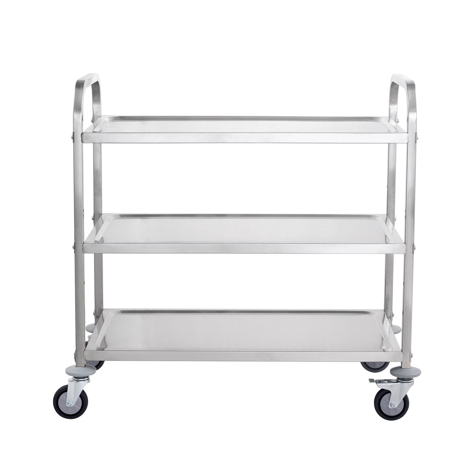 3-Tier Utility Cart Rolling Cart on Wheels 37.5