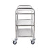3-Tier Utility Cart Rolling Cart on Wheels 37.5"x20"x37.7" 450 LBS 6 Hooks