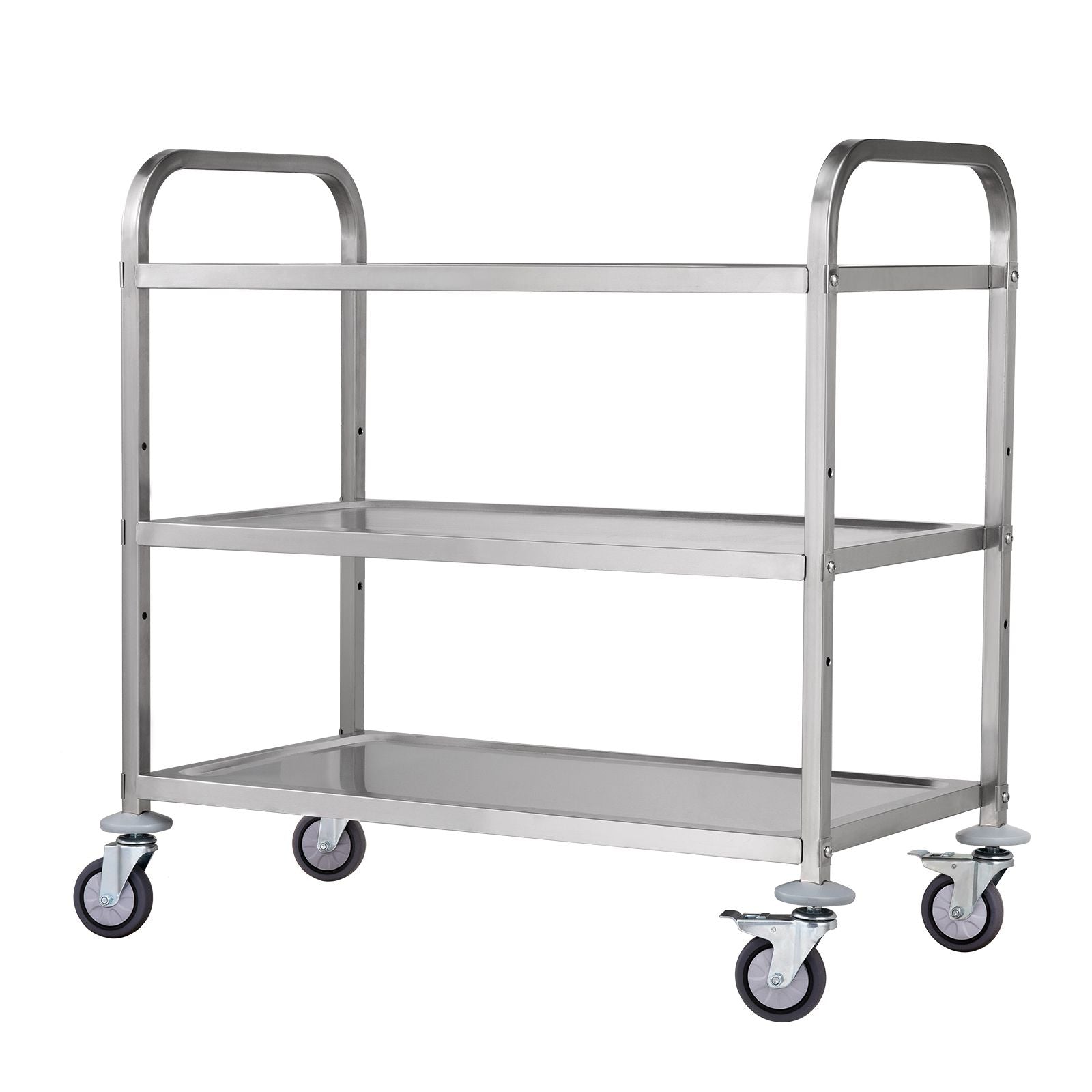 3-Tier Utility Cart Rolling Cart on Wheels 37.5