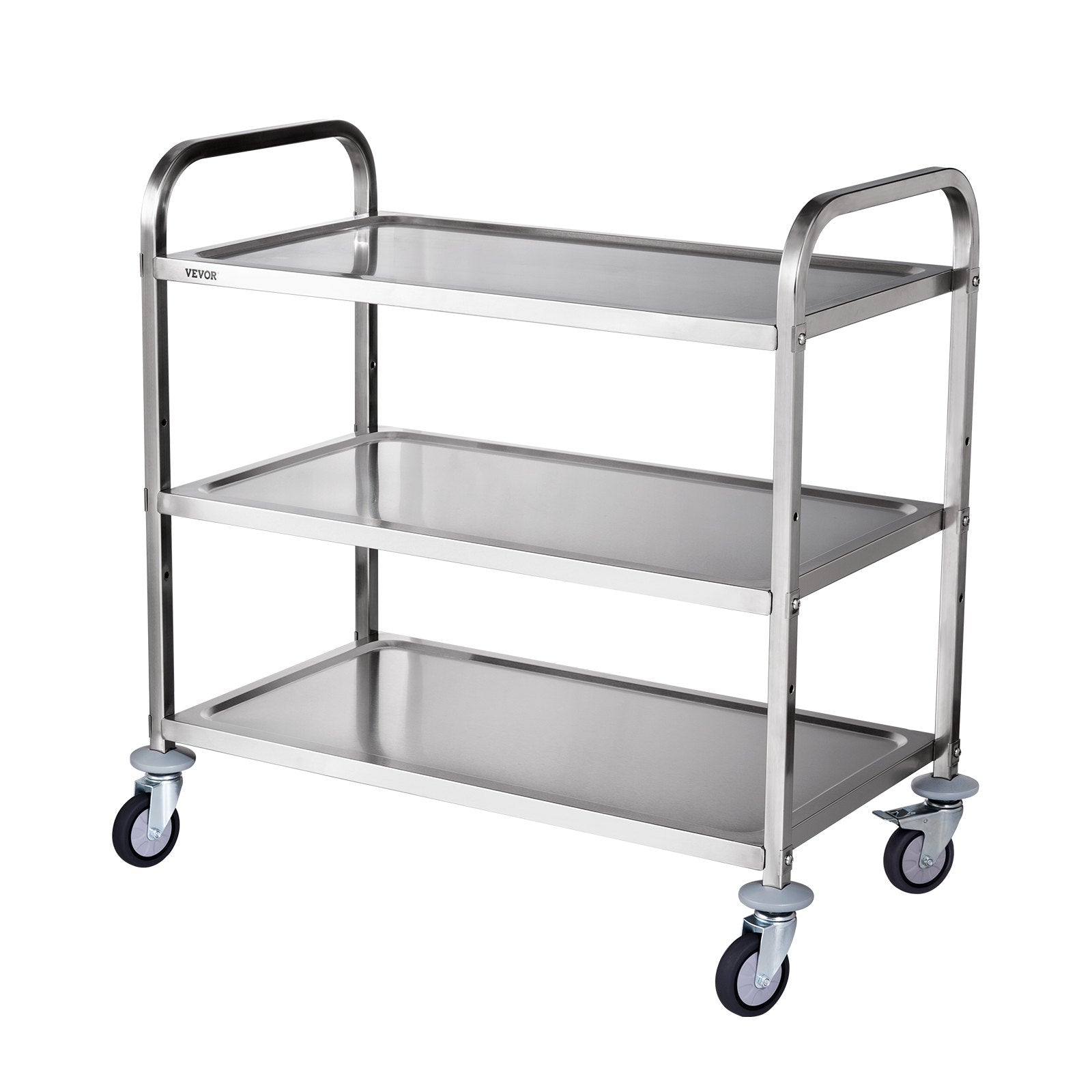 3-Tier Utility Cart Rolling Cart on Wheels 37.5