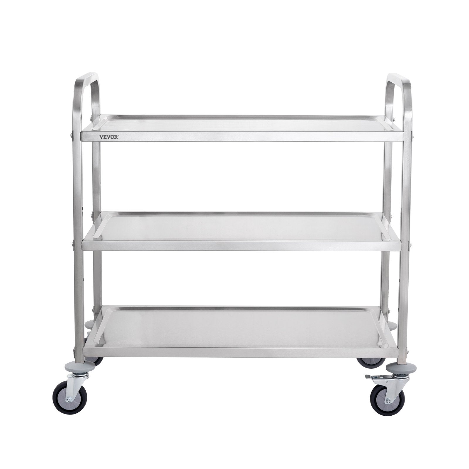 3-Tier Utility Cart Rolling Cart on Wheels 37.5