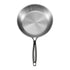 Tri-Ply Stainless Steel Frying Pan, 3 Piece (240, 280, 320 mm), Cooking Skillet with Heat-Resistant Handle, Chef's Kitchen Cookware, Oven, Gas, Electric, Induction, Dishwasher Compatible, Silver