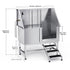 127 cm Dog Grooming Bath Tub Stainless Steel w Stairs Water Filter