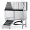 1.57M Pet Dog Bathing Station w/Ramp, Professional Stainless Steel Dog Grooming Tub w/ Soap Box, Faucet,Rich Accessory,Bathtub for Large,Medium,Small Pets, Washing Sink for Home(Left)