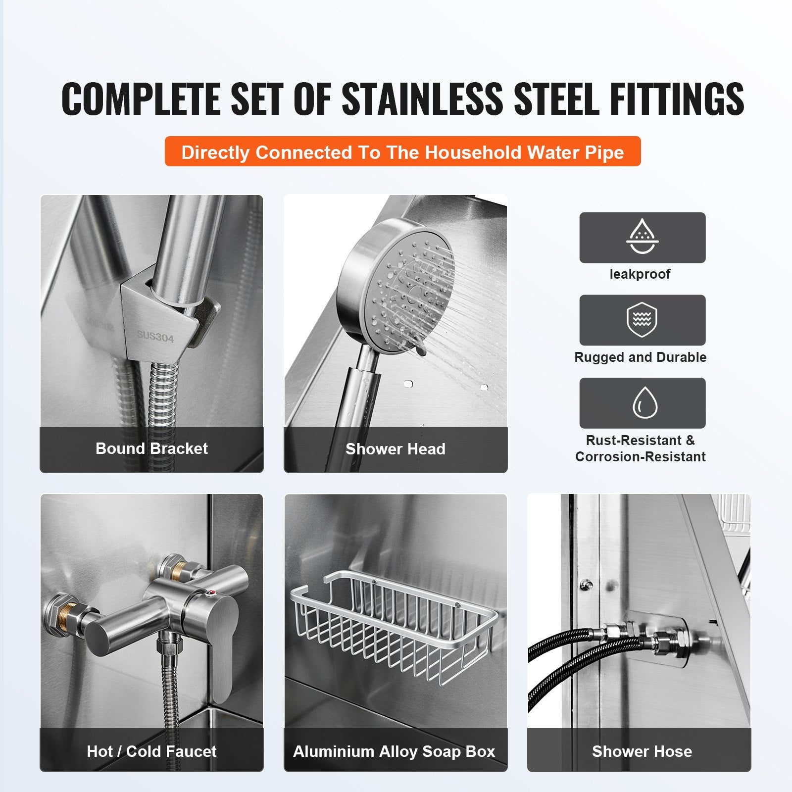 1.57M Pet Dog Bathing Station w/Ramp, Professional Stainless Steel Dog Grooming Tub w/ Soap Box, Faucet,Rich Accessory,Bathtub for Large,Medium,Small Pets, Washing Sink for Home(Left)