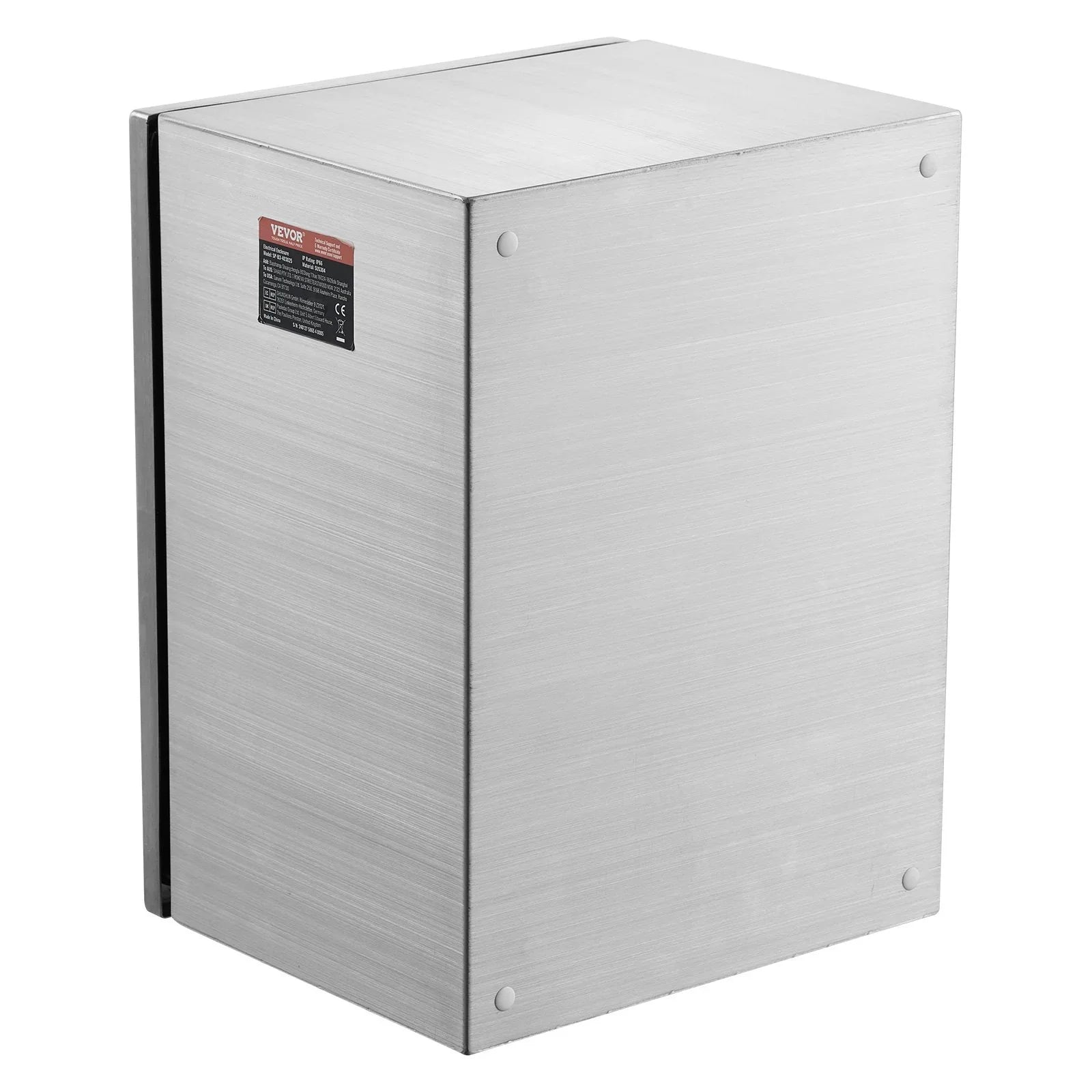 Steel Electrical Box, 40x30x15 cm, 304 Stainless Steel Electrical Enclosure Box, Wall-Mounted Outdoor Electrical Electronic Equipment Enclosure with Mounting Plate Hinges Lock, IP66 Waterproof