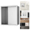 33x33cm Stainless Steel Shower Niche Recessed Double Shelf Waterproof Silver