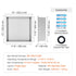 33x33cm Stainless Steel Shower Niche Recessed Double Shelf Waterproof Silver