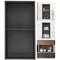 33x63cm Stainless Steel Shower Niche Recessed Double Shelf Waterproof