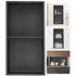 33x63cm Stainless Steel Shower Niche Recessed Double Shelf Waterproof