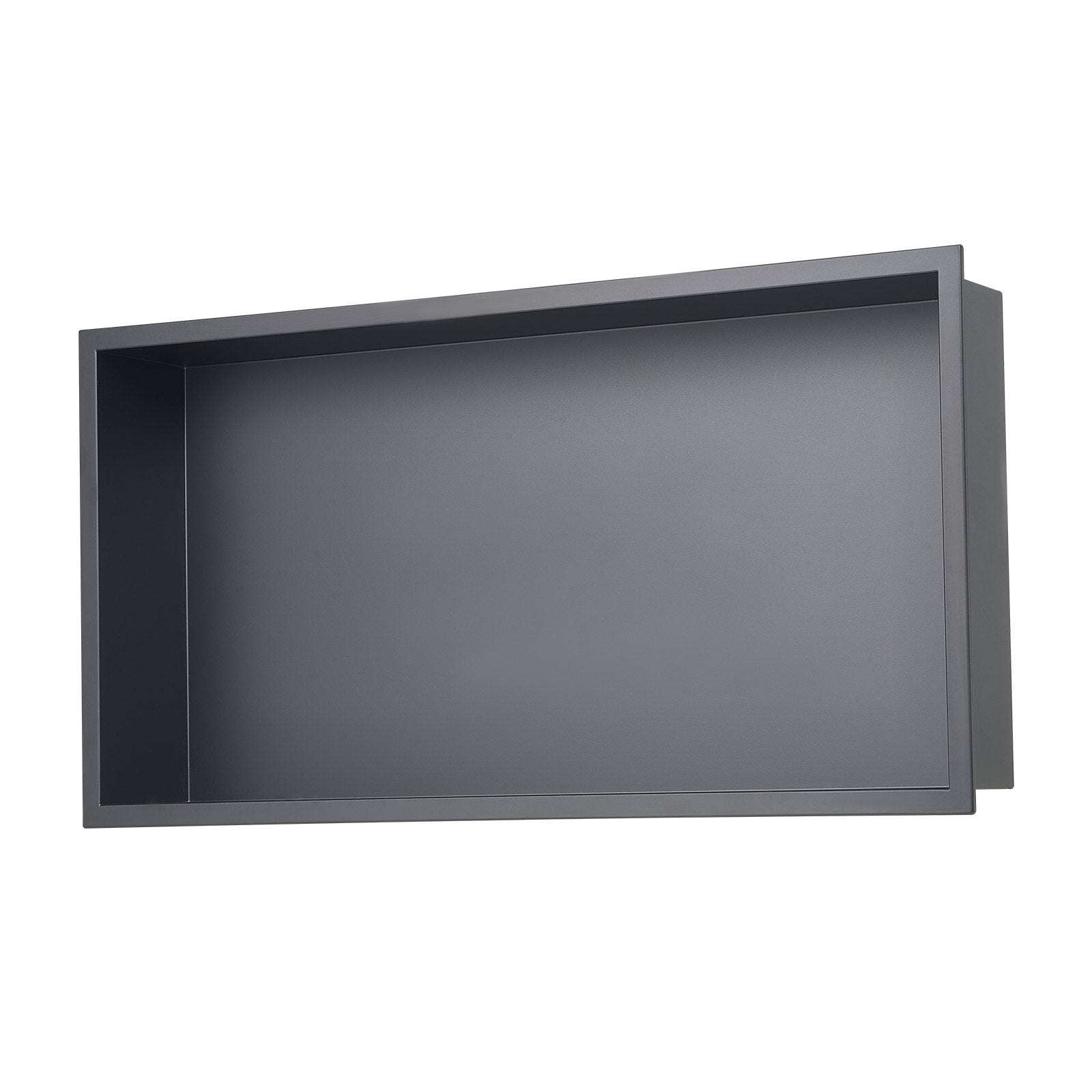 Shower Niche, 33.0 x 63.5 x 10.2 cm Recessed Wall Niche, Heavy-duty Stainless Steel Modern Soap & Shampoo Storage Organizer, Sealed Waterproof, Durable & Easy to Install, Black for Bathroom