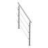 47.2in Handrails for Outdoor Steps 3 Crossbars Staircase for Porch Deck