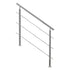 47.2in Handrails for Outdoor Steps 3 Crossbars Staircase for Porch Deck