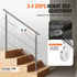 47.2in Handrails for Outdoor Steps 3 Crossbars Staircase for Porch Deck