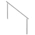 180cm Stainless Steel Outdoor Stair Handrail, Double-Column, Adjustable Angle