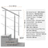 31.5in Stainless Steel Outdoor Stair Handrail 220lbs Capacity Safety Railing