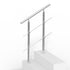 31.5in Stainless Steel Outdoor Stair Handrail 220lbs Capacity Safety Railing