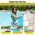 VEVOR Pool Rail 54x36 Pool Railing 304 Stainless Steel 250LBS Load Capacity Silver Rustproof Pool Handrail Humanized Swimming Pool Handrail with Blue Grip Cover & M8 Drill Bit & Self-Taping Screws