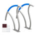 Pool Handrail 2 PCS 30x30in Stainless Steel with Base Plate for Spas