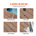 Pool Handrail 2 PCS 30x30in Stainless Steel with Base Plate for Spas