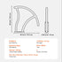 Pool Handrail 2 PCS 30x30in Stainless Steel with Base Plate for Spas