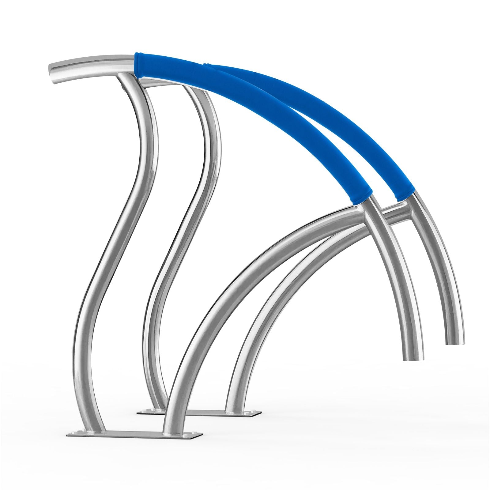 Pool Handrail 2 PCS 30x30in Stainless Steel with Base Plate for Spas