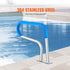 32x23in Stainless Steel Pool Handrail 220lbs Capacity Swimming Pool Safety Rail
