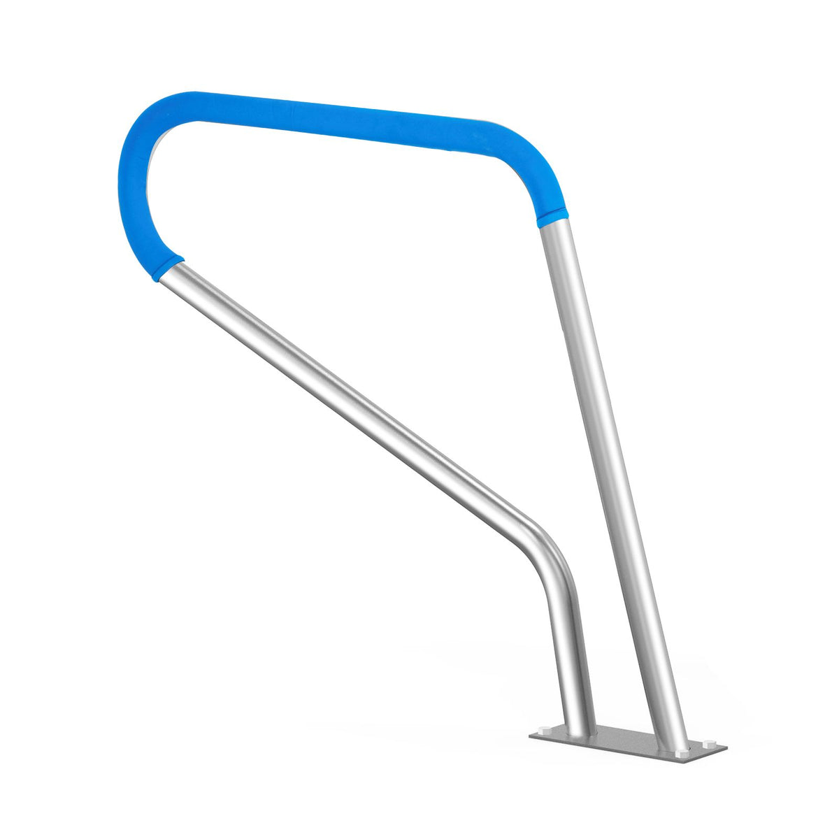 Pool Handrail 39 x 32 Inch Stainless Steel with Base Plate for Spas and Pools