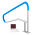 Pool Handrail 304 Stainless Steel Safety Rail with Base Plate 54 x 36 in for Spa