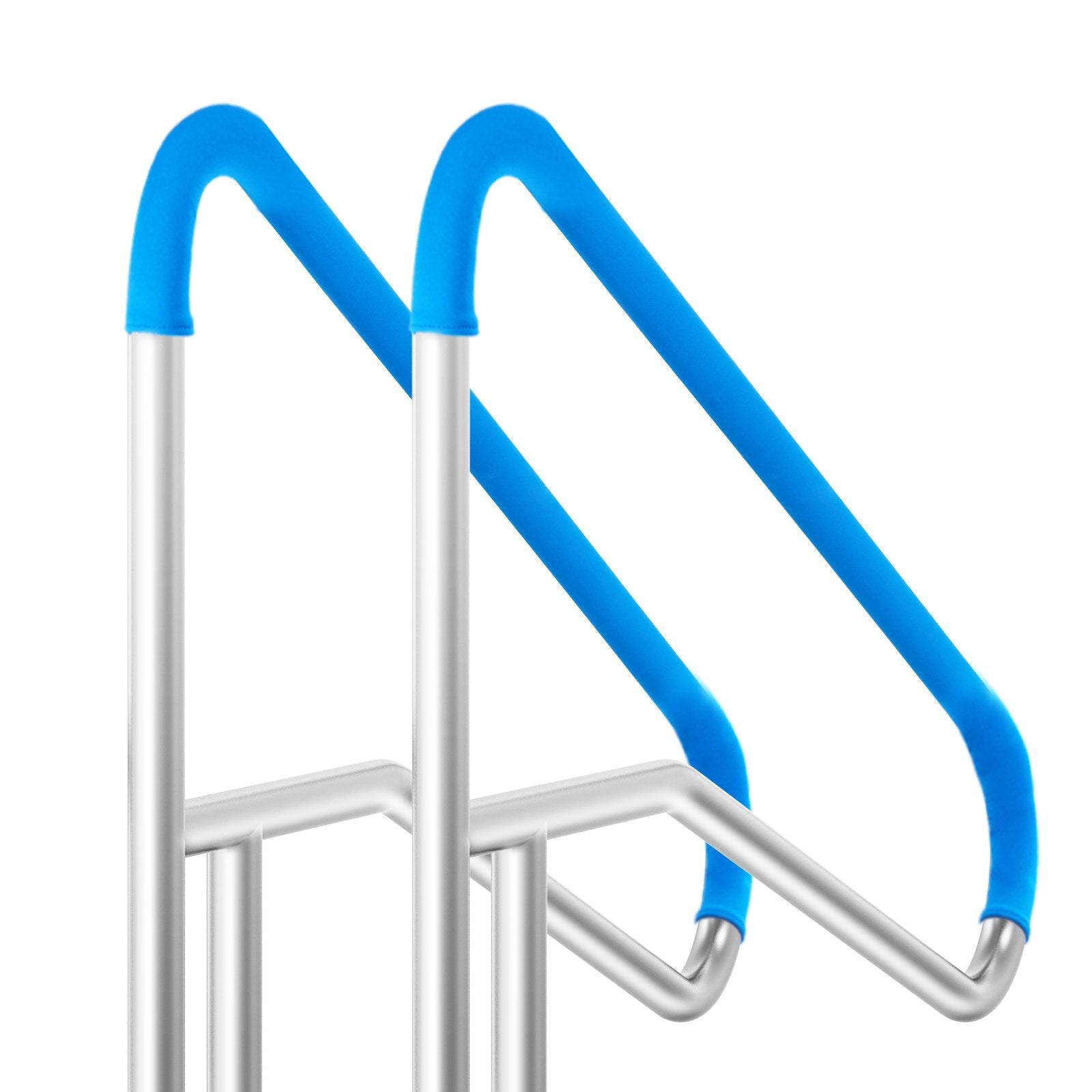 Pool Handrail 2 PCS 55 x 32 inch Stainless Steel with Base Plate for Spas
