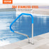 Pool Handrail 46 x 37 inch Stainless Steel (Pre-built) for Indoor/Outdoor